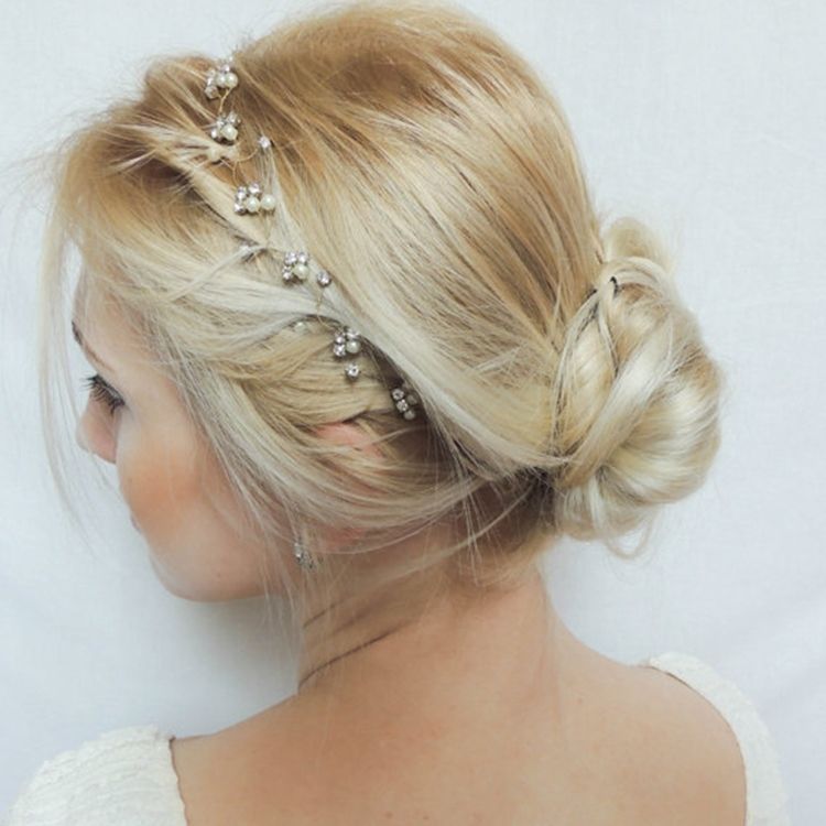 Sparkling Imitation Pearl Rhinestone Kvinnors HåraCCessoarer