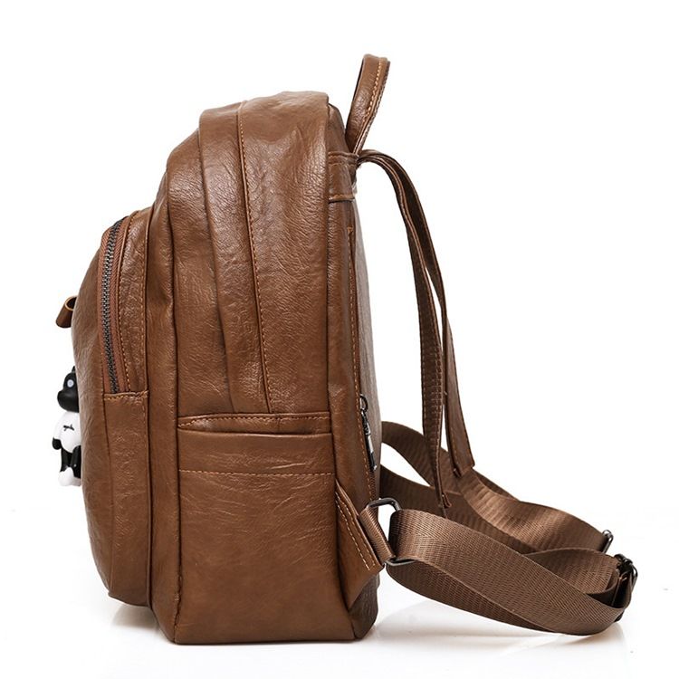 Casual Plain Thread Pu-Ryggsäckar