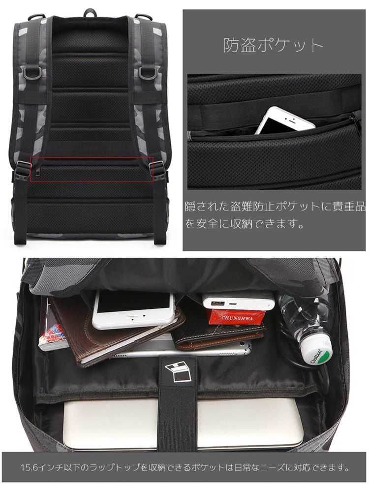 Kamouflage Ryggsäck Army Bag