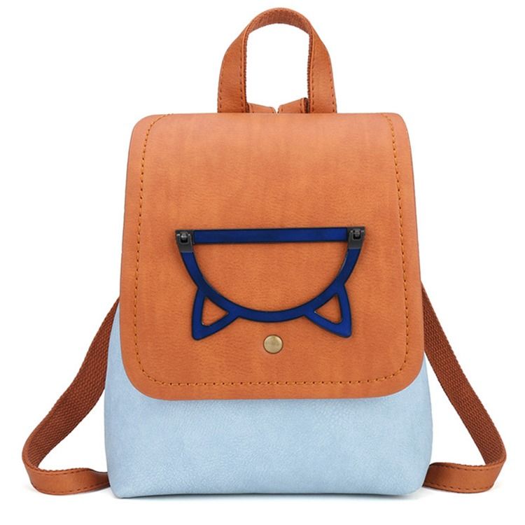 Pu Color Block-Ryggsäckar