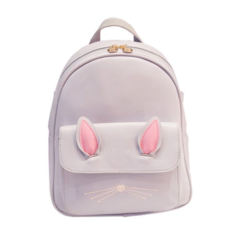 Rabbit Shape Design Dragkedja Ryggsäck