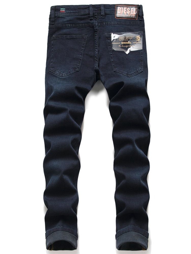 Använda Jeans Med Rak Midja