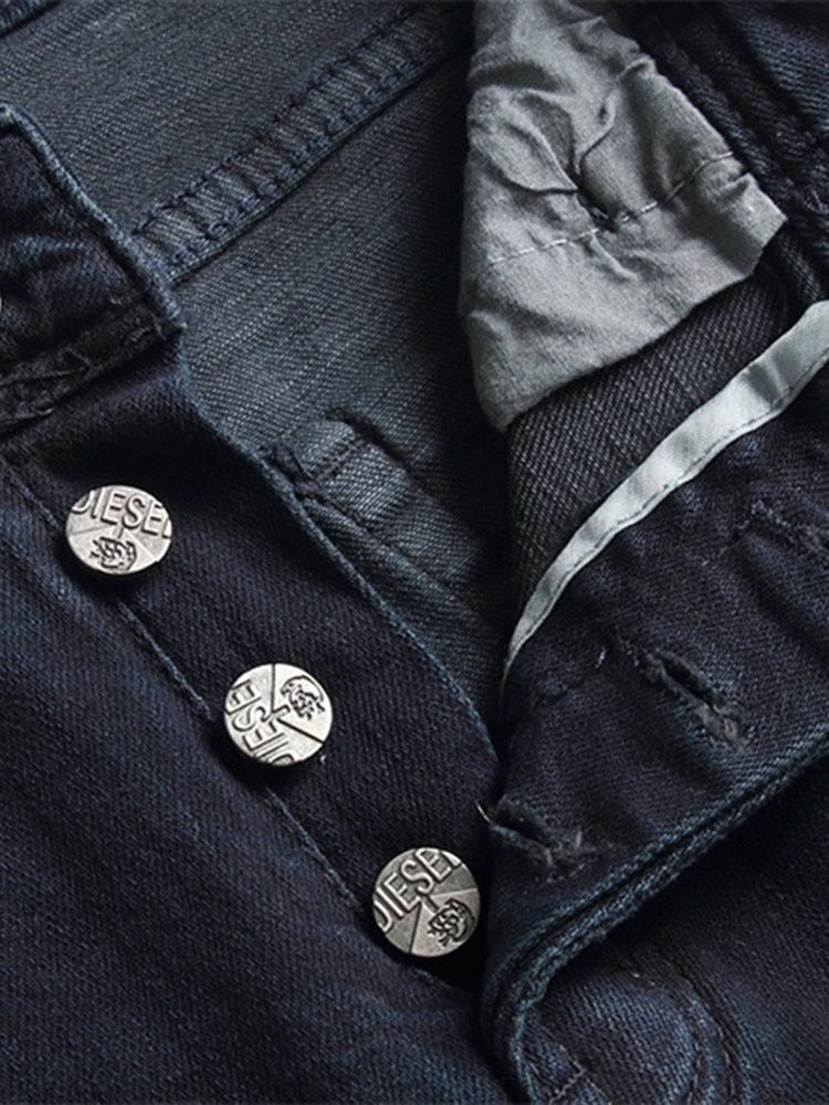 Använda Jeans Med Rak Midja