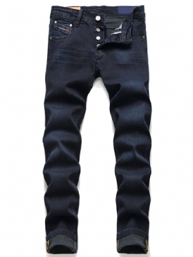 Använda Jeans Med Rak Midja
