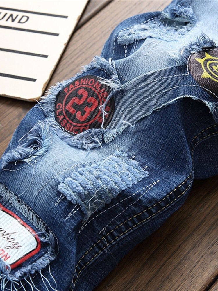 Applikationer European Jeans Med Rak Dragkedja