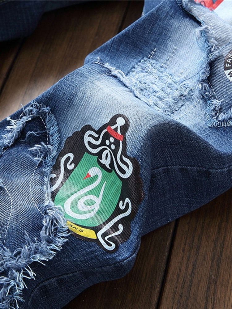 Applikationer European Jeans Med Rak Dragkedja