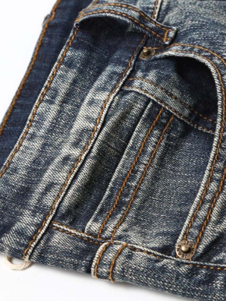 Casual Jeans Med Mid Midja