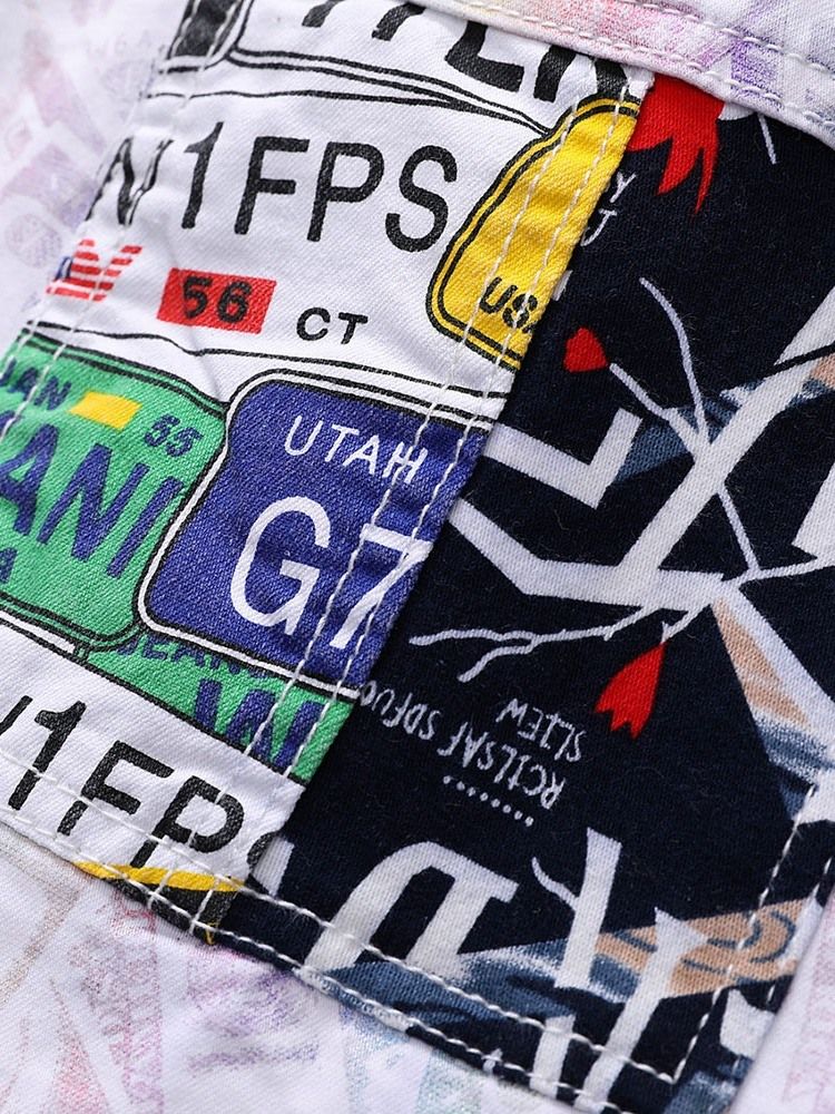 Color Block Rak Patchwork European Mid Waist Jeans