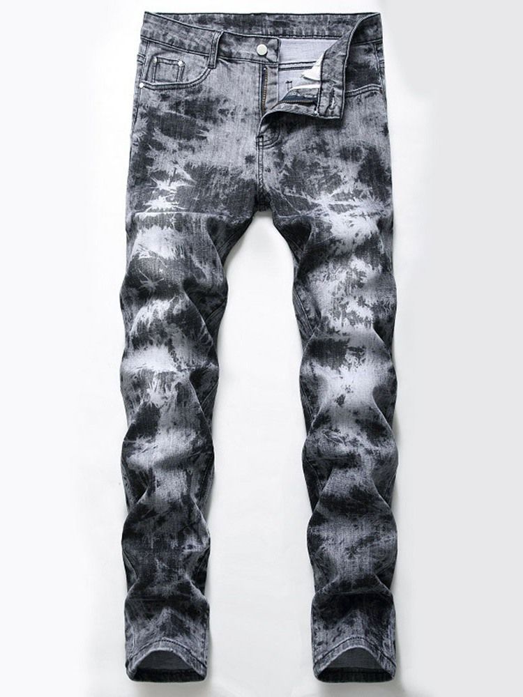 Europeiska Jeans Med Medelhög Midja