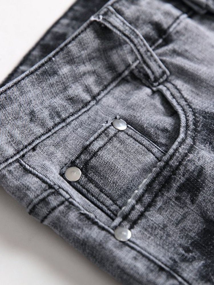 Europeiska Jeans Med Medelhög Midja