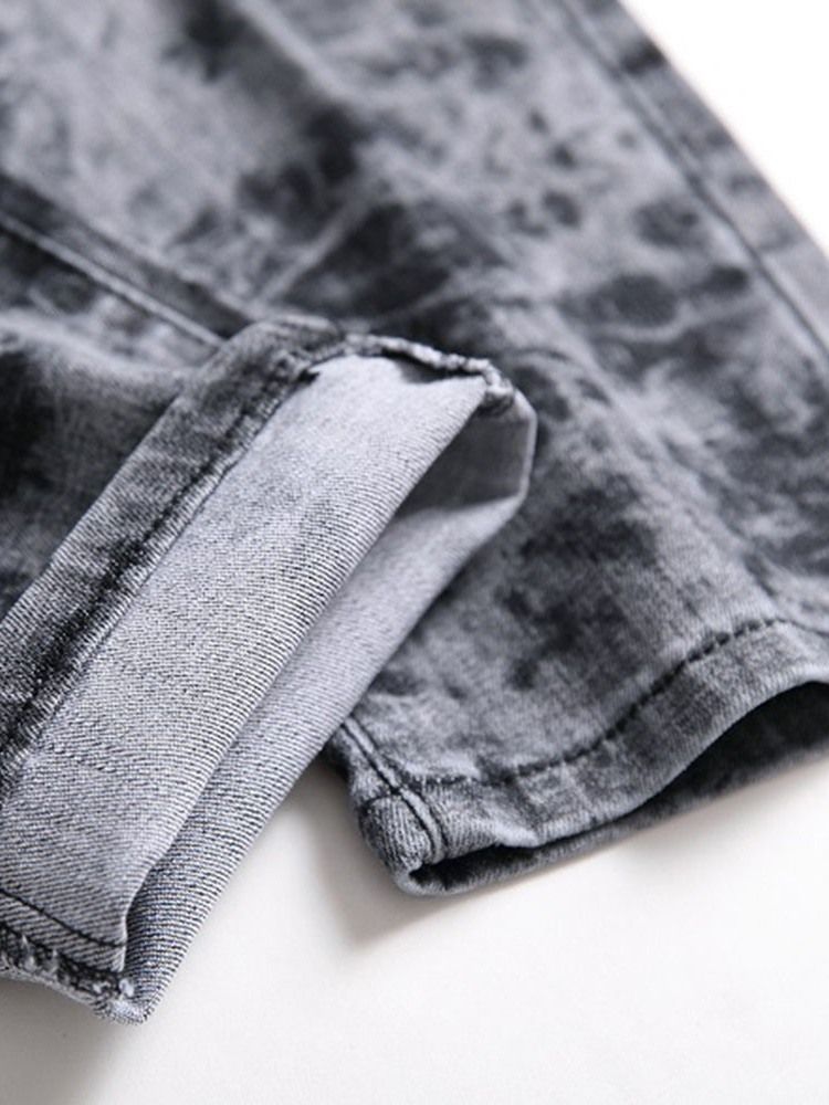 Europeiska Jeans Med Medelhög Midja