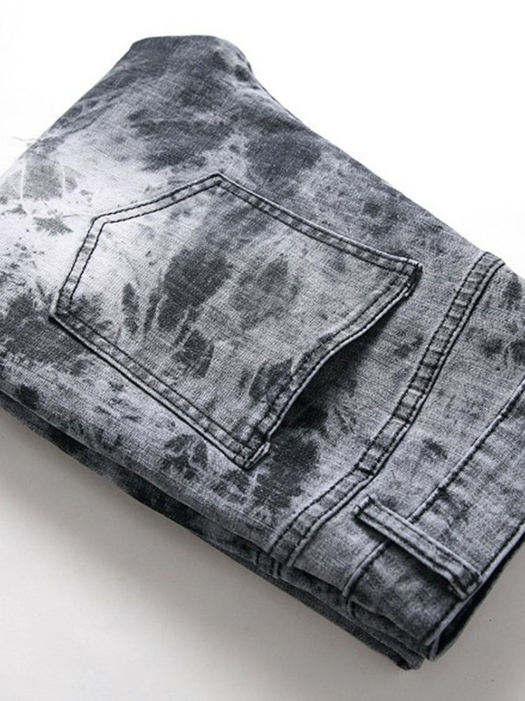 Europeiska Jeans Med Medelhög Midja