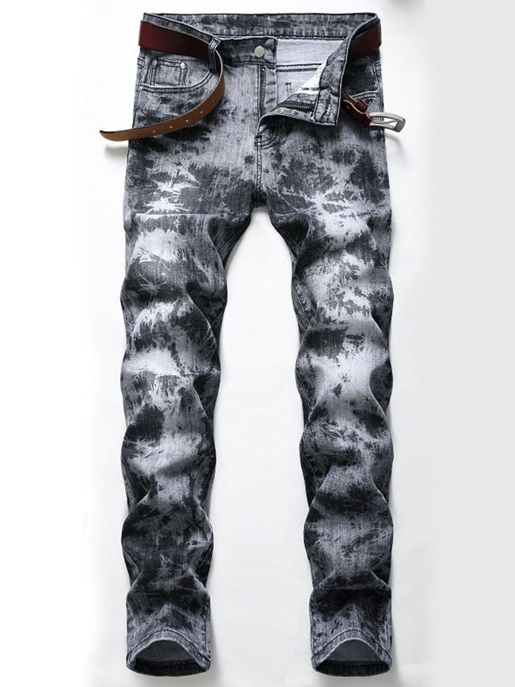 Europeiska Jeans Med Medelhög Midja