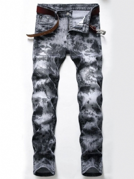 Europeiska Jeans Med Medelhög Midja