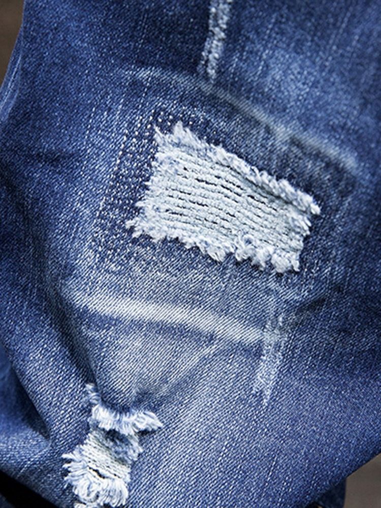Pocket Jeans Med Dragkedja I Mitten Av Midjan