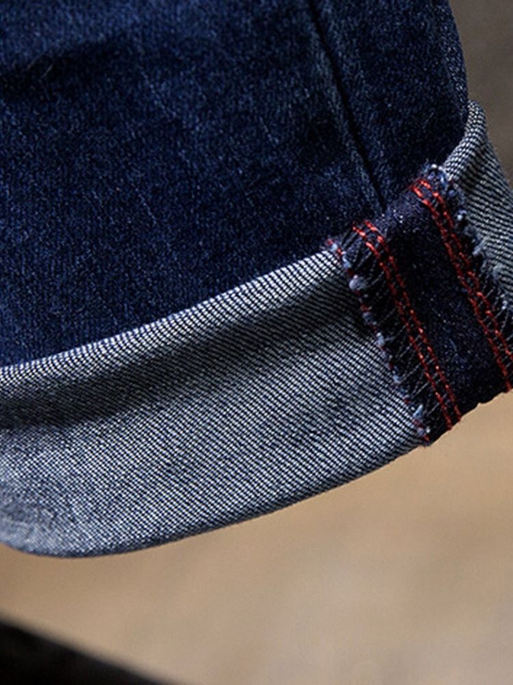 Pocket Jeans Med Dragkedja I Mitten Av Midjan