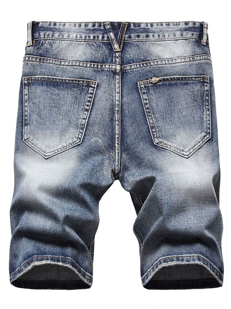 Raka Hot Rea Hål Dragkedja Mid Waist Jeans