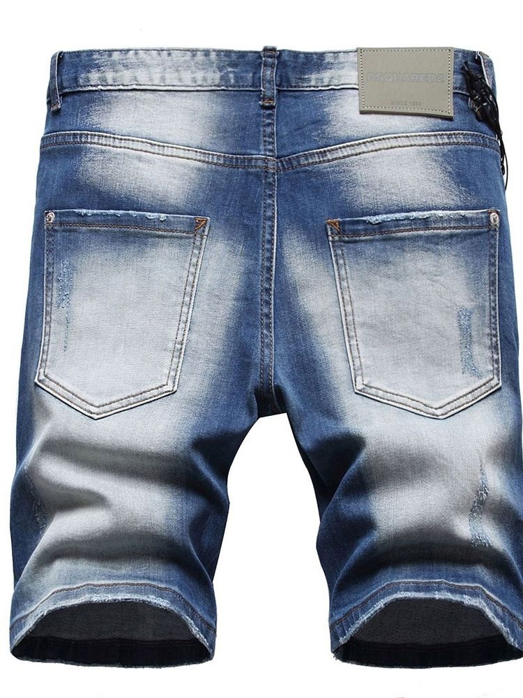 Slitna Colour Block Mid Waist Button Jeans