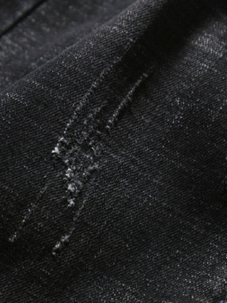 Slitna Pencil Pants European Mid Waist Jeans
