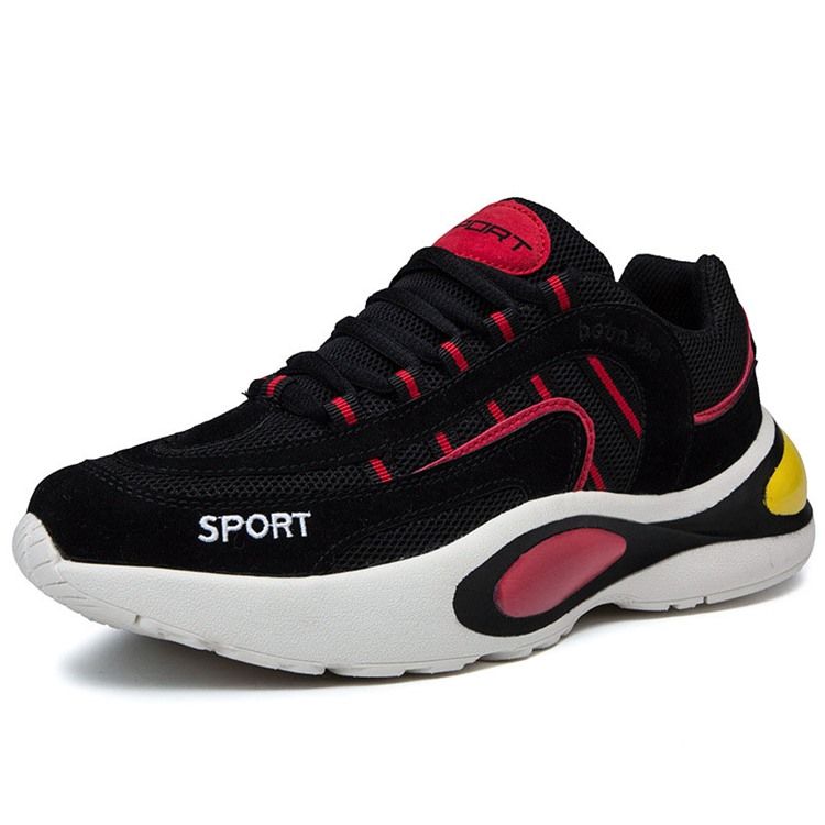 Color Block Sneakers I Mesh För Män