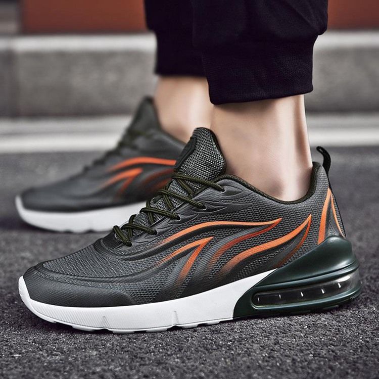 Color Block Snörning Utomhussneakers För Män
