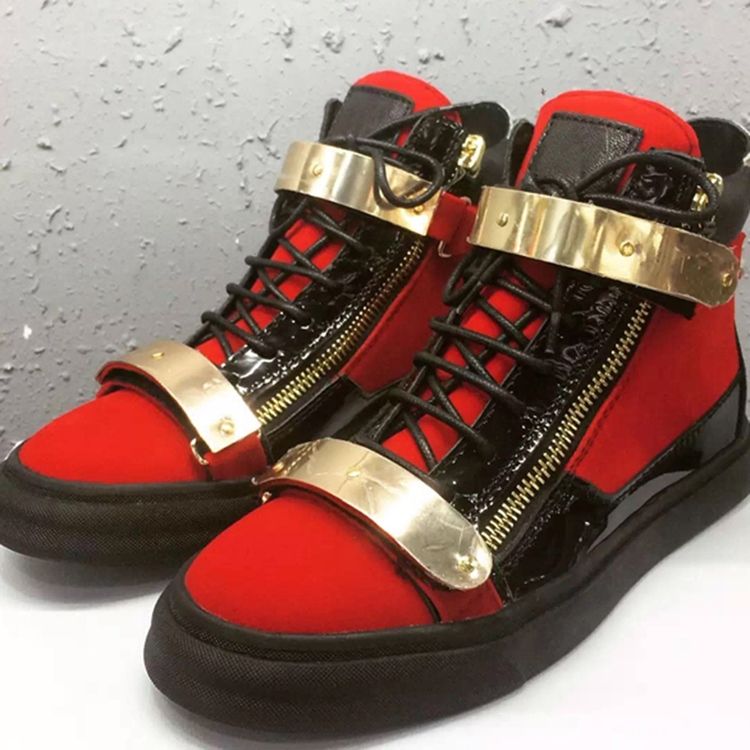 Coola Patchwork Sneakers För Män