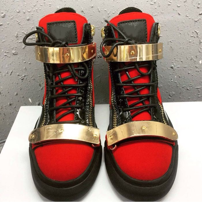 Coola Patchwork Sneakers För Män