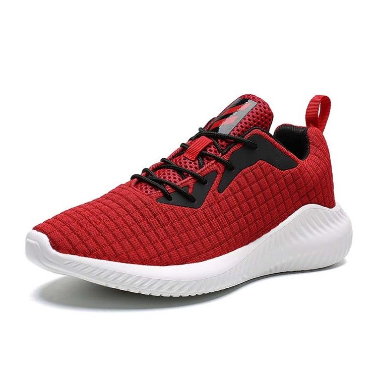 Flyknit Color Block Snörning Utomhussneakers För Män