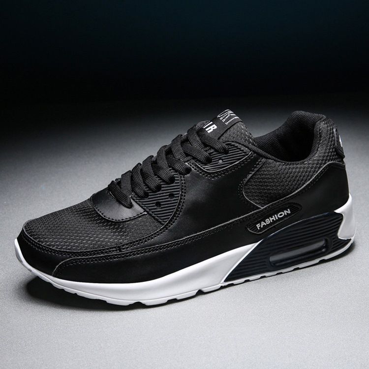 Lågskurna Pu-Sneakers För Män I Övre Spetsnät