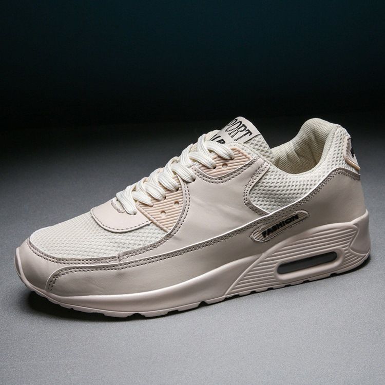 Lågskurna Pu-Sneakers För Män I Övre Spetsnät