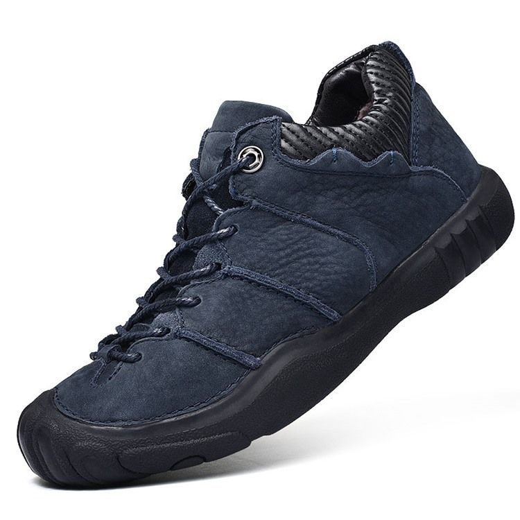 Lågskurna Pu-Snörssneakers För Män