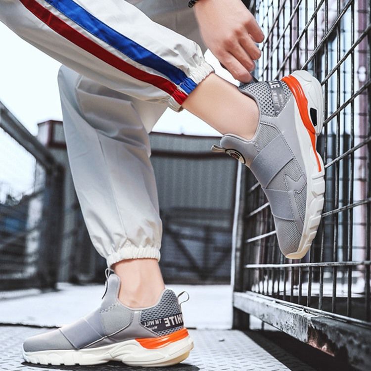 Lågskurna Runda Tåsneakers För Män