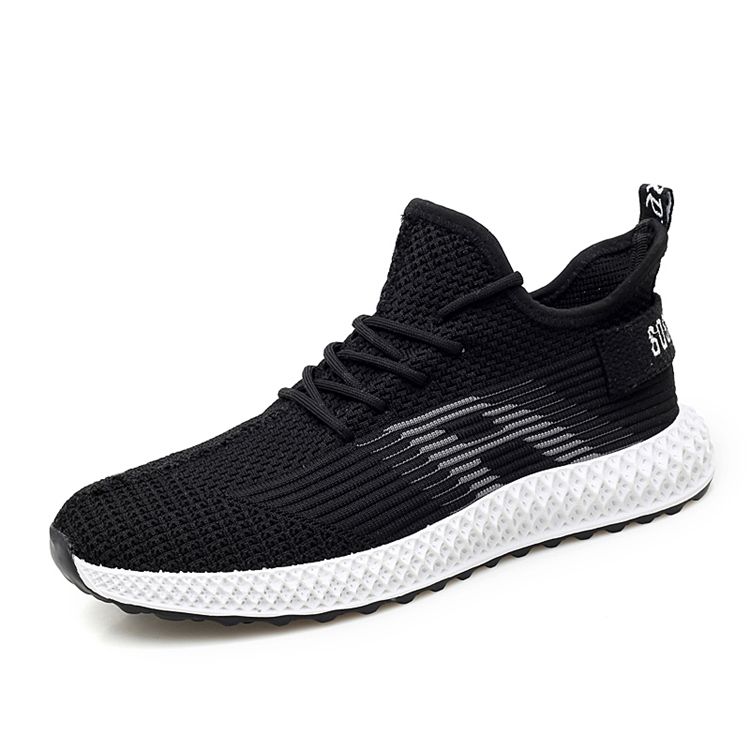 Mesh Letter Sneakers För Män
