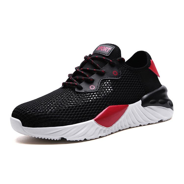 Mesh Low-Cut Övre Rund Tå Herrsneakers