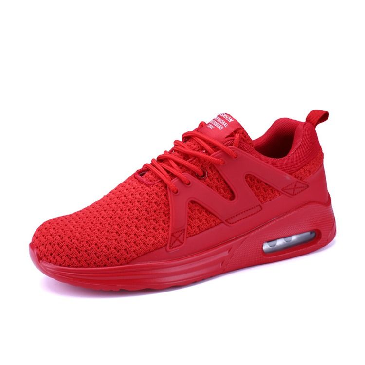 Mesh Patchwork Low Cut Athletic Sko För Män