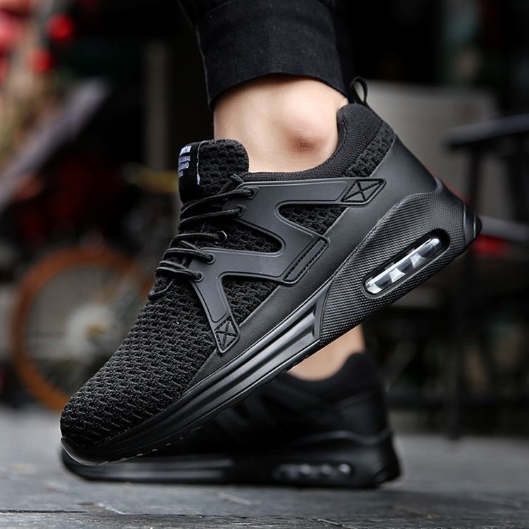 Mesh Patchwork Low Cut Athletic Sko För Män