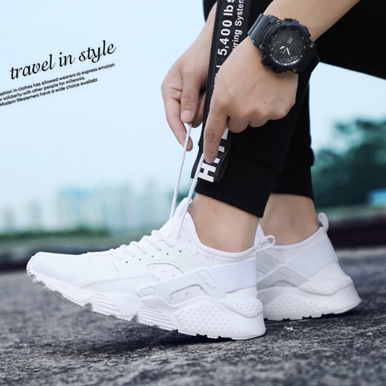 Mesh Patchwork Vanliga Sneakers För Män