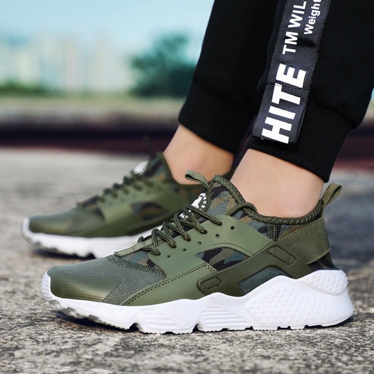 Mesh Patchwork Vanliga Sneakers För Män