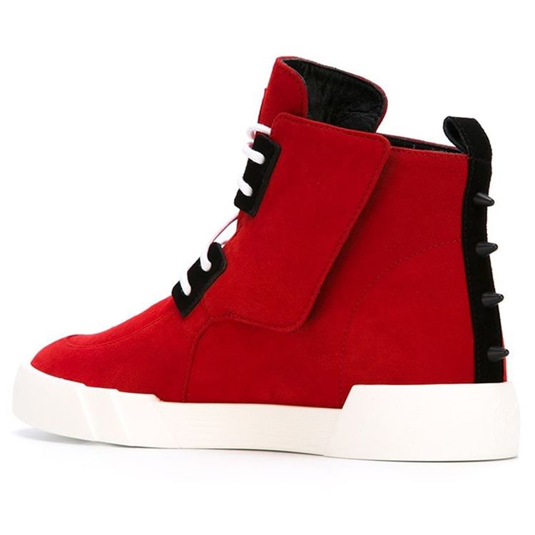 Platform Western Sneakers Med Rund Tå För Män