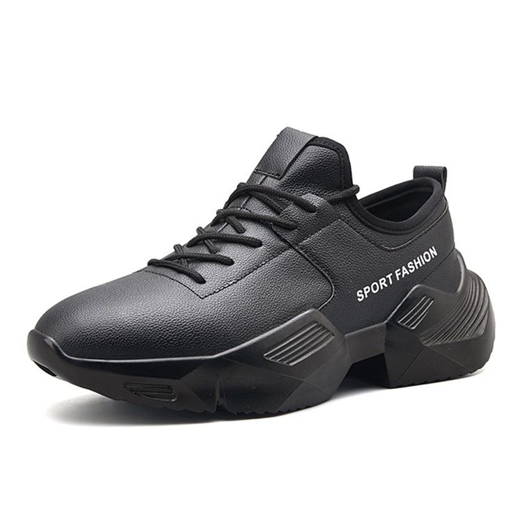 Pu Letter Sneakers För Män