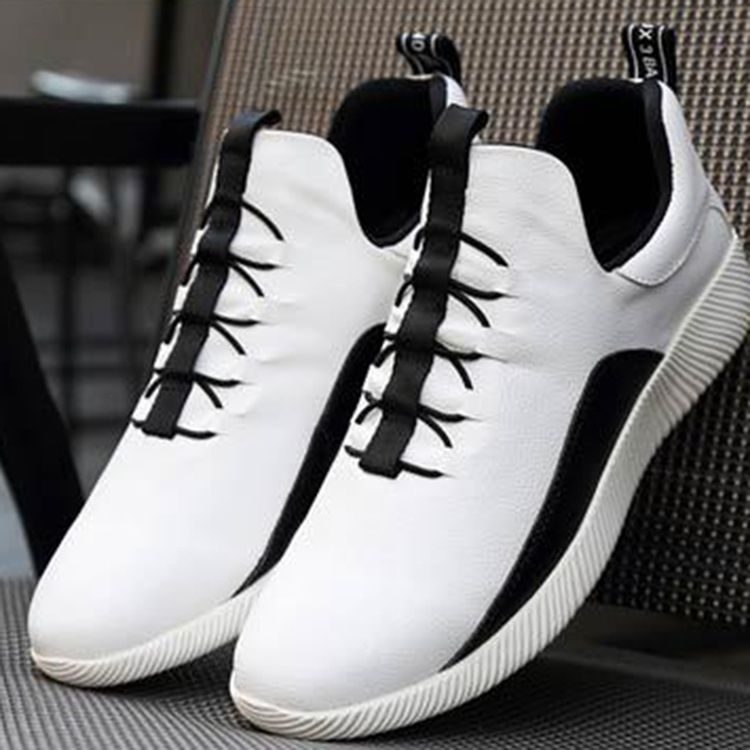 Pu Slip-On Casual Sneakers För Män