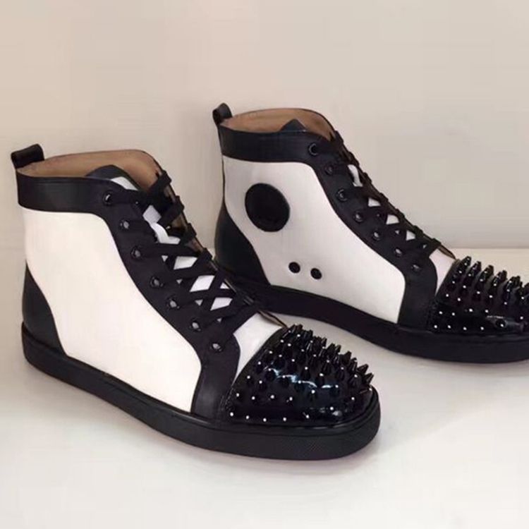Rivet Color Block High-Cut Herrsneakers