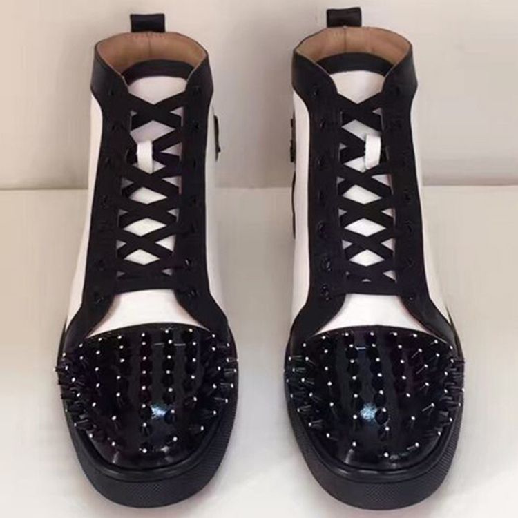 Rivet Color Block High-Cut Herrsneakers