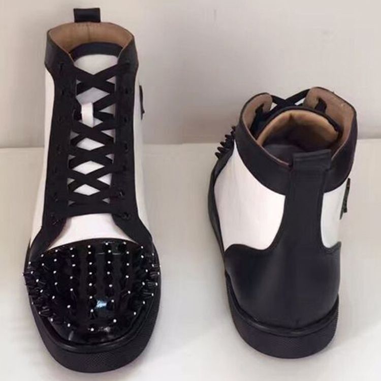 Rivet Color Block High-Cut Herrsneakers