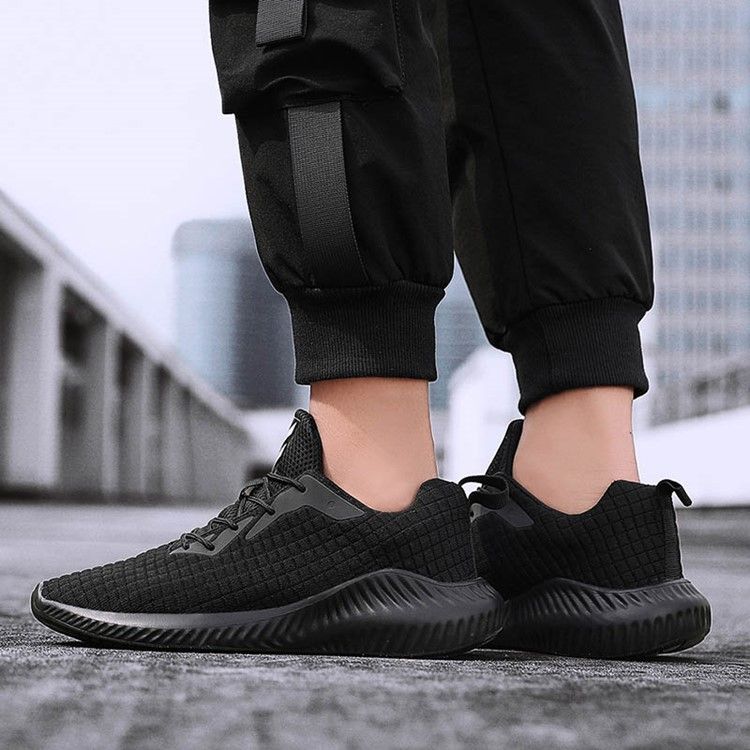 Rutig Mesh Sneakers Lågskurna Övre Herrsneakers