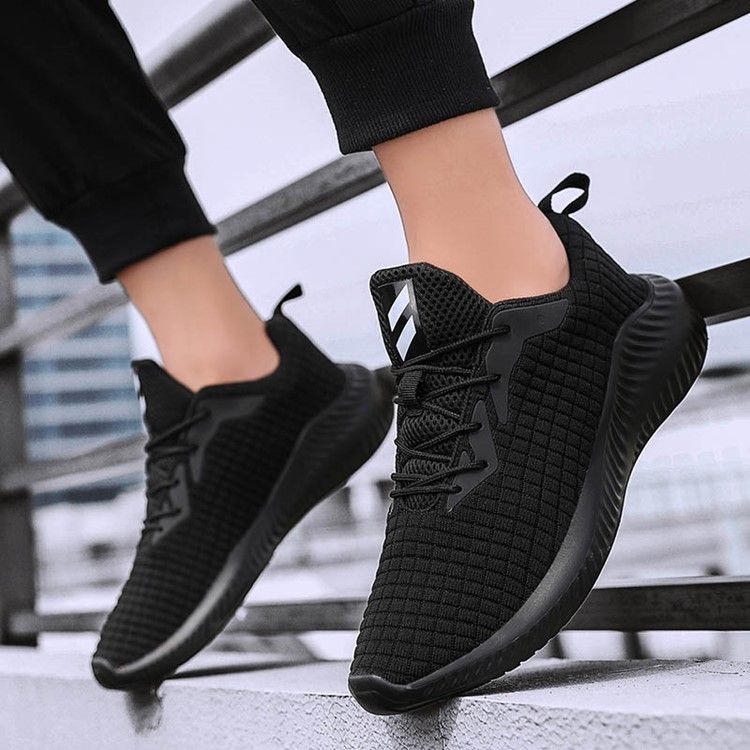 Rutig Mesh Sneakers Lågskurna Övre Herrsneakers
