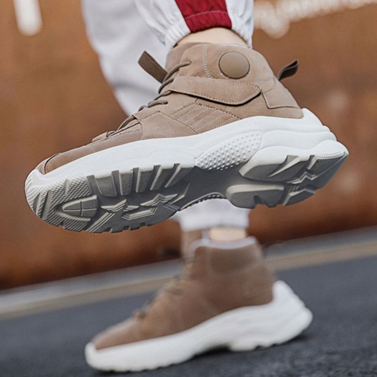 Sneakers För Herr Med Snörning