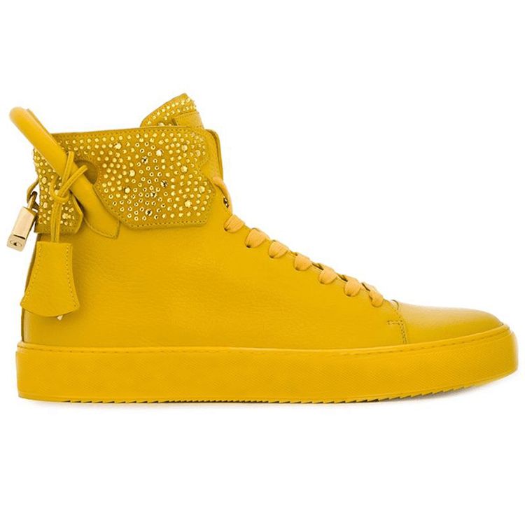Western Mid-Cut Övre Snörning Canvas Sneakers För Män
