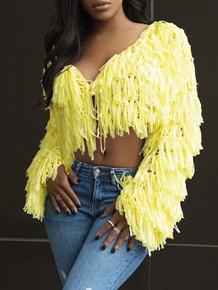 Tofs Wings Short Fall Hollow Sweater
