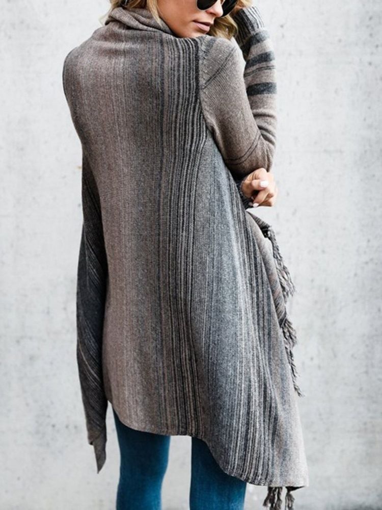 Vanlig Asymmetrisk Slim Fall-Tröja För Kvinnor